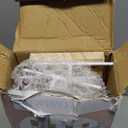 Earring Display for Vendors 6 Tier 42 Hooks Wood Earring Display Rack Holder for Earings Necklaces Rings Bracelets Keychains (White)