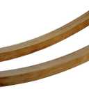 Pair of Steam-Bent Oak Rocker Runners - 1-1/5" Wide Wooden Curved Legs for Chair or Bench Rocking Repair (Set of 2) (Dark Log)