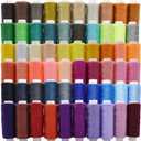 60 Color Polyester Threads - 250 Yard Per Spools Sewing Kit All Purpose for Hand & Machine Sewing