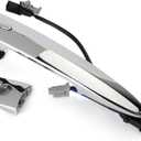 806469N00A Exterior Chrome Door Handle Front Left Driver Side, with Sensor and Smart Keyless Entry System, for 2009-2018 Nissan Sentra/Maxima/Murano/Leaf Replace# 80646-9N00A 806451AA0A