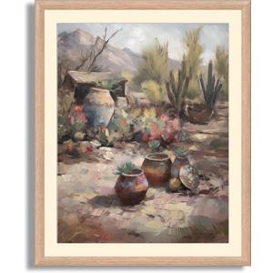 Art Shoppe Framed Print Wall Art, Vintage Wall Dcor for Living Room, Bedroom, Office, High-Resolution Image on Premium Art Paper, 3/4" Frame with Plexiglass Front, Ready to Hang, 17"x21"