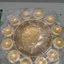 Diya Shape Flower Decorative Urli Bowl  Handcrafted for Floating Flowers and Tea Light Candles  Office, Table & Diwali Decor  Gold (14inch)