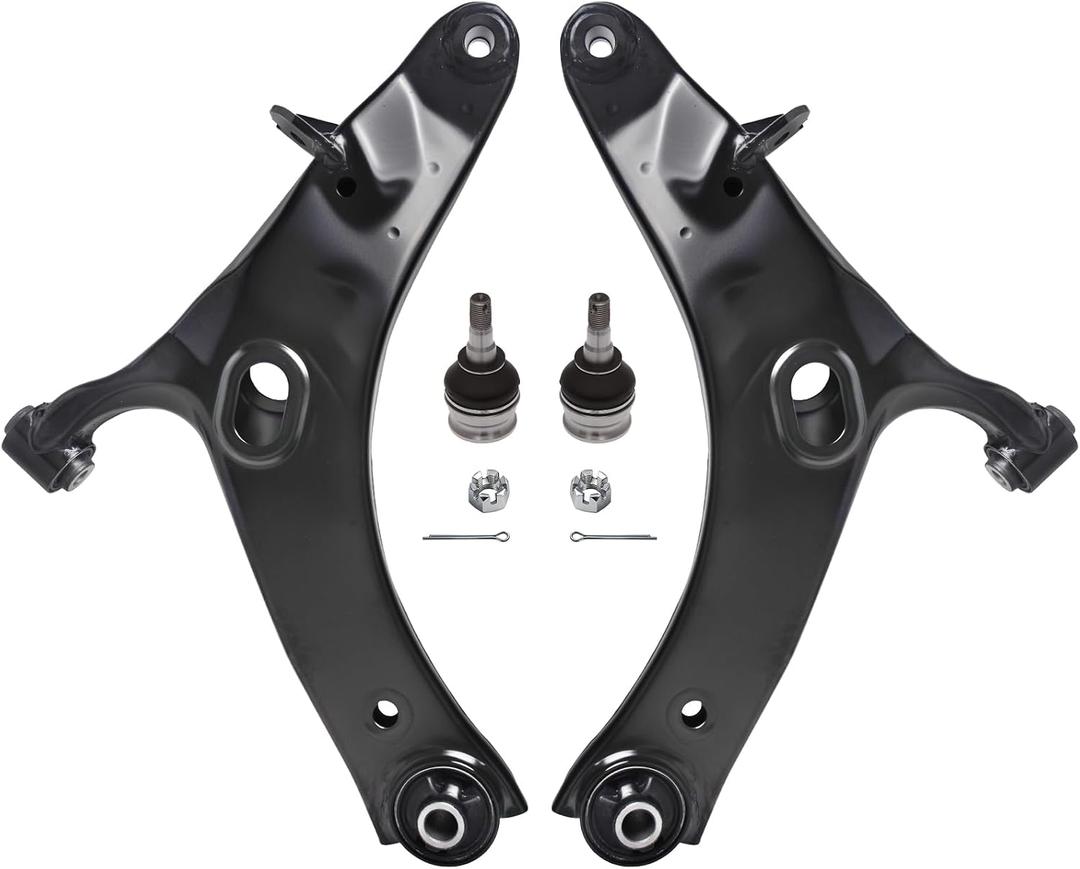 AUQDD 4Pc Suspension Front Lower Control Arm and Ball Joint Compatible With 2016-2017 Su-baru Crosstrek, 2013-2015 XV Crosstrek (Replace # K623560 K623561 20202FJ040 20202FJ050 K9513 20206AJ000)