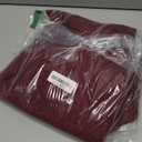 Womens Chunky Turtleneck Sweaters Plus Size Long Sleeve Cable Knit Casual Loose Jumper Tops Burgundy, XXL