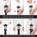 KORCCI Wine Opener, Wine Bottle Opener, Zinc Alloy Wing Corkscrew Heavy Duty, Cork Screw Beer Opener for Bartenders, Multifunctional Bottle Opener for Home Kitchen, Restaurant, Bar, Waiters (Black)