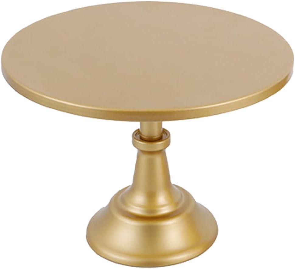 10 Inch Gold Cake Stand Dessert Display Table with Base Metal Dessert Stand, Cupcake Display Plate for Birthday, Wedding, Party Decorations