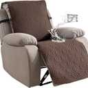 Genina Waterproof Recliner Chair Cover - 100% Protection! Non-Slip, Washable & Durable Protector for Kids & Pets23.6'' /Chocolate