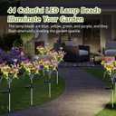Solar Lights Outdoor,2 Pack Blooming Butterfly Decorations Flowers,Outdoor Waterproof Landscape Lights for Yard Patio Lawn Garden Decor,Gifts for Women Mother's Day