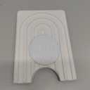 Super Absorbent Faucet Splash Guard, Diatomite Splash Guard for Sink, Durable Black Protector for Kitchen Bathroom Counter Kitchen Sink Accessories (White, 9.65*5.7*1.38)