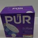 PUR 11-Cup Water Pitcher, 1 Genuine PUR Filter, Cleaner, Great-tasting Water, Dishwasher Safe, Powerful Filtration, Filter Change Light Indicator, LockFit Cap Design - White