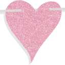 Red Glitter A Little Sweetheart is on the Way Banner, Welcome Little Sweetheart Baby Shower Supplies, Valentine's Themed Baby Shower Party Decorations Supplies