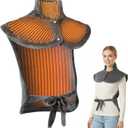 Electric Heating Pad for Neck and Shoulders Back Heating Pad with 9 Heat Levels Auto Timer Portable Heat Wrap for Neck Shoulder Back for Women/Men Relaxing Grey