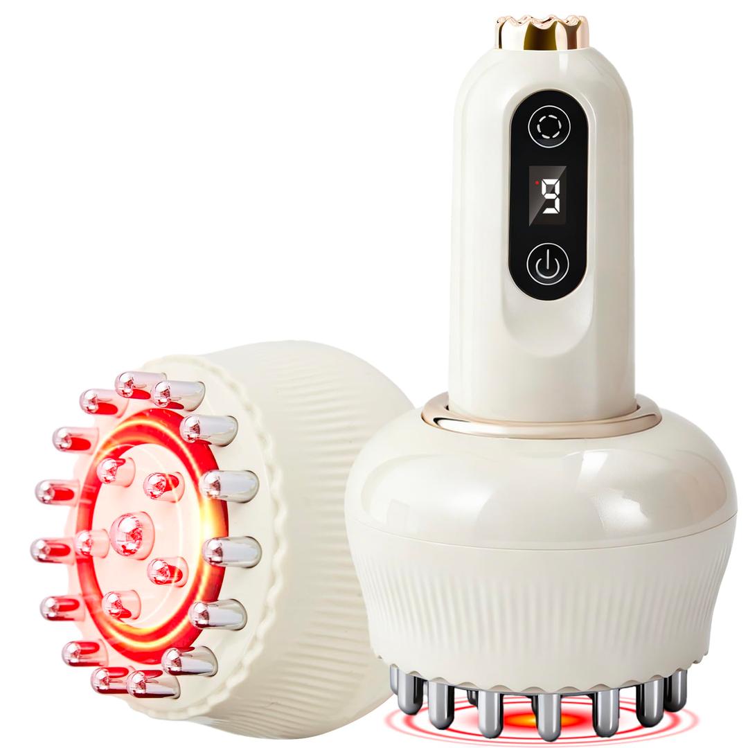 Lymphatic Drainage Massager & Anti Cellulite Massage Tool,New Smart Cupping Massager,Helps Reduce Stretch Marks & Cellulite,for Belly, Arms & Legs,Body Sculpting Machine with Heat & Vibration