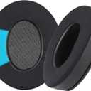 2 x Replacement Cooling-Gel Ear Pads for HyperX Cloud 1/2Alpha,Alpha S/Cloud Flight/Flight S/StingerStinger SStinger core/High-Density, Shock-Absorbing Foam,Ice Silk Fabric (Black)