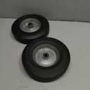 AR-PRO (2-Pack) 10" x 2.5" Flat Free Solid Rubber Replacement Tires - Flat-Free Tire and Wheel for Hand Trucks and Wheelbarrows with 5/8" Axles