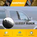Door Pillar Posts Trim,Door Window Outer Post Panel Covers fit for Dodge Ram 1500 2500 3500 2009-2018,Door Pillar Moldings Covers,Anti Scratches Glossy Black 4PCS