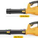 WYRIAZA Leaf Blower Cordless Compatible with DeWalt 20V Max Battery, Brushless Electric Leaf Blower Battery Powered Handheld 6 Variable Speed Switch (Bare Tool Only) (33in)