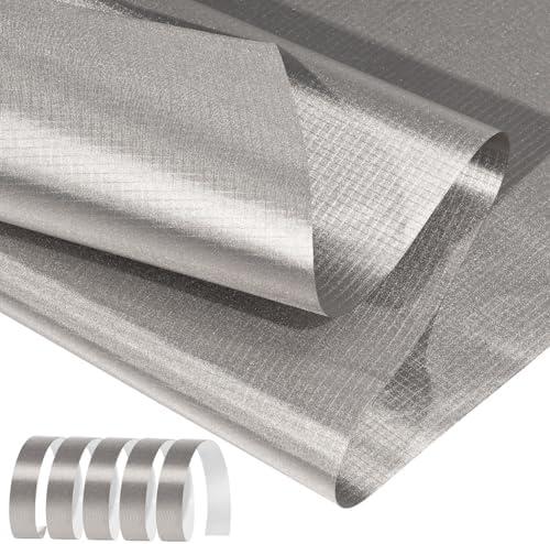 Faraday Fabric 43" x 130"+ 236"L Tape, Military Grade Faraday Cloth for Shielding RFID, EMP, EMF, EMI, 5G, WiFi, Bluetooth, GPS, Prevents Radiation and electromagnetic Interference.
