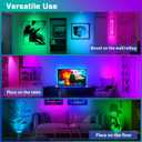 URTOM 6W RGBW Uplighting Indoor Color Changing Up Lights Indoor with Remote Dimmable LED Spot Lights for Home Aluminum Accent Lighting for Party Plant Decor with 5.9 FT Plug Cord, 2 Pack