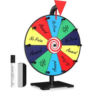 Prize Wheel, 12 Inch Spinning Wheel for Prizes, 10 Slots Color Prize Wheel Spinner with Stand, Table Spinning Wheel, Spin Wheel for Trade Shows, Carnivals, Spin The Wheel Game for Home Game Prize Wheel, 12 Inch Spinning Wheel for Prizes, 10 Slots Color Prize Wheel Spinner with Stand, Table Spinning Wheel, Spin Wheel for Trade Shows, Carnivals, Spin The Wheel Game for Home Game