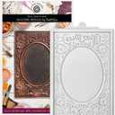 Cosmic Shimmer Fairy Tales Frame Silicone Mold for Crafting and Mixed Media Art. Use with Air Dry & Polymer Clay, Resin, Wax, Cold Porcelain & More. Size 8.1 x 5.4 Inches, from Katy Sue Craft Molds