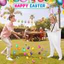 Vinsot Granny Pants Toss Game for Easter, Funny Yard Game for Adults, Outdoor Party Activity with Colorful Eggs