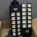 Solar Street Lights Outdoor Waterproof, IP66 15000LM 6500K Solar Flood Lights Dusk to Dawn Wide Angle Motion Sensor and Remote,Upgrade Fixing Rod (2 Pack)