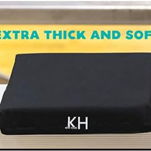 KIMI HOUSE Black Chair Cushion, Stadium Seating for Bleachers, Best for Camping, Bleachers, Sports Events Black