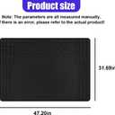 Car Cargo Liner, All Weather Heavy Duty Trunk Liner, Anti-Slip Trimmable Floor Mat, Universal Automotive Trunk Protection Mat for Cars, SUVs, Trucks (Black)