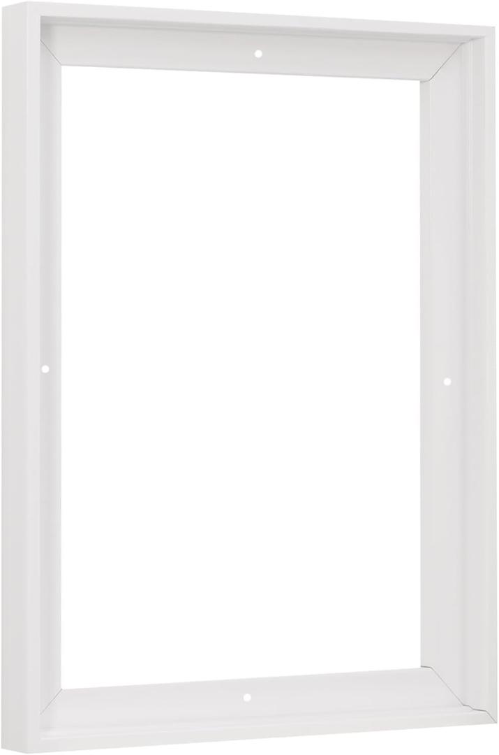 Pixy Canvas Floater Frame 16x20 for 3/4 (0.75) inch Deep Canvas Paintings/Canvas Prints/Wood Canvas Panels/Wall Art/Wall Decor/Home Decor/Artwork (White, 16 x 20 inch, Portrait)