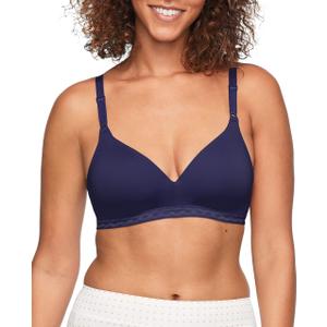 Warner's Women's Cloud 9 Super Soft Wireless Lightly Lined Comfort Bra 1269 (36B, Evening Blue)