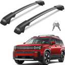 Wonderdriver 300lbs Lockable Roof Rack Cross Bars Compatible with 2024 2025 2026 Hyundai Santa Fe & Santa Fe Hybrid with Raised Side Rails (Not for SE), Heavy Duty Aluminum Roof Rails Crossbars Canoe
