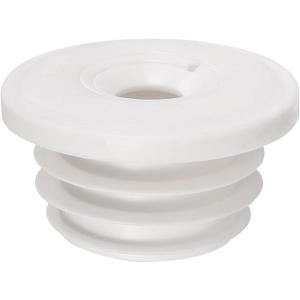 uxcell Drain Pipe Seal Ring, Silicone, White, Anti-Odor Floor Drain Plug, Suitable for 45-50mm PVC Drainage Pipes
