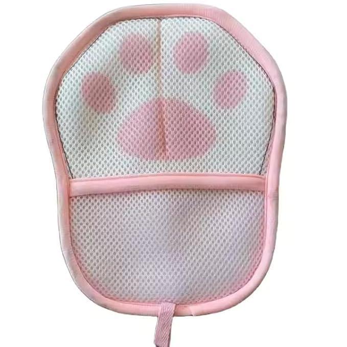 Pink Pet Hair Removal Glove - Cat Fur Remover Reusable Electrostatic Grooming Gloves Magic Brush Deshedding Tool for Furniture Carpets Clothes Lint Cleaning Tool