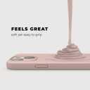 Compatible with iPhone Cover 13 Case Silicone with Screen Protector - Pink