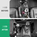 HOCHO Upgraded Metal Gear Shift Center Console Organizer Fits for Jeep Wrangler JL Accessories 2018-2025&Jeep Gladiator Accessories 2020-2025