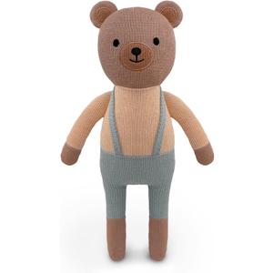 Knitted Bear Stuffed Animal,11 Inch Stuffed Animal Plush BearCute Animal Bear Toy for Kids,Soft Bear Toy Plush Knitted Stuff Animal Birthday