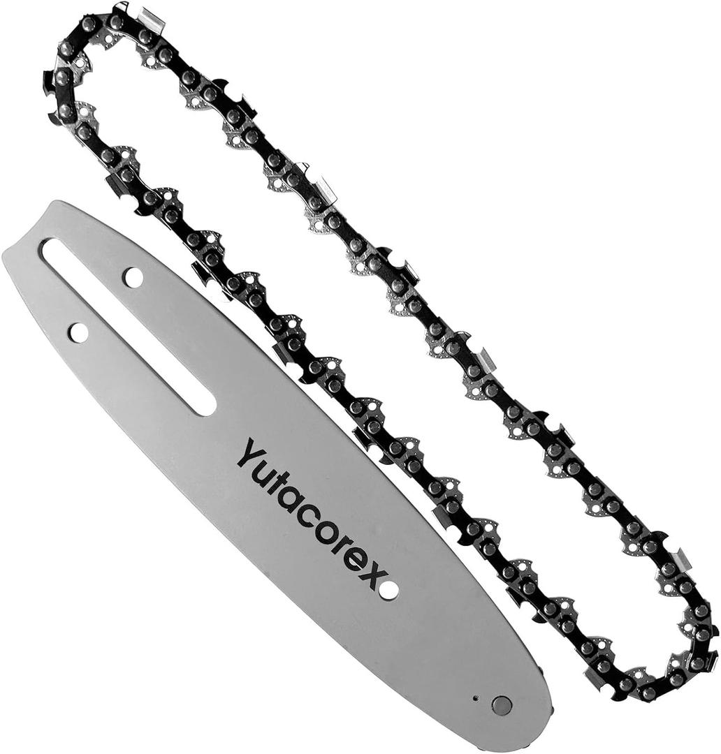 8inch Chainsaw Guide Bar and Chain Combo,Replacement Accessories Fits PORTLAND 56808;68862;62896;63190,Fits SunJoe SWJ800E;SWJ802E,Fits WEN 4019;Fits CRAFTSMAN CMCCSP20B;Fits BAUER 64996