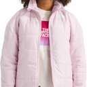 THE NORTH FACE Girls Reversible Shasta Full Zip Jacket | Puffer Coat With Synthetic Insulation, Fleece Lined, Water Repellent (Medium, Pale Blossom)