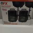 QFX PBX-800TWS 8-Inch TWS Bluetooth Stereo PA System with 2 8" Speakers, 2 Microphones, 2 Stands, and a Remote Control