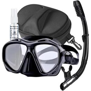+2.0 Hyperopia Diving Mask Farsighted with Tempered Glass Lenses, Gear for Men Women