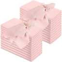 Preboun 24 Pcs Fringe Napkins Bulk Cloth Cotton Soft 17 x 17 Inch Rustic Reusable Washable Festive Square Table Napkins with Fringe for Parties Wedding Restaurant Table Accessory (Dusty Rose)