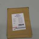 4-Pack Light Switch Cover Plate, Single Toggle Wall Plate, Decorative Metal Switch Plate Cover, Pure White with Grainy Texture Finish, 3.15''*4.88'', Midsize