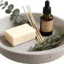 Decorative Bowl,Travertine Bowl Modern Key Bowls for Entryway Table, Pedestal Bowls for Dining Table Center,Living Room, Kitchen Decor Modern Home Decor Marble Bowl (7.8 Inch) (grizzly)