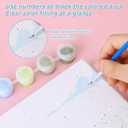 hkejoi 4 Pack Animal Paint by Numbers Kit for Kids with Framed, Easy Paint by Number Crafts for Ages 4-8, Simple Painting Kits for Home Wall Decor 7.87''Wx7.87''L (Cartoon-1)