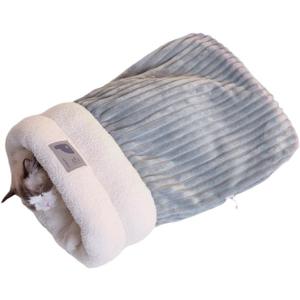 Cat Sleeping Bag, Cat Winter Sleeping Bag, Cosy Cat Bed Cave Tunnel Bag, Self Warming Cat Bed, Pet Sleeping Bag, for Most Cats to Play and Sleep, for Cats up to 6kg/13lbs