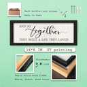 LuZhiQiang Master Bedroom Above Bed And So Together They Built A Life They Loved Farmhouse Wall Decor 16"6" Rustic Home Sign Small Wood Framed for Over Bed Hanging Wall Art (Black)