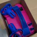 Voircoloria Balloon Pump Electric, Portable Automatic Dual Nozzle Inflator 110V 600W with Tying Tools for Birthday Gender Reveal Baby Shower Balloons Party Decorations (Rose Red)