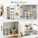 8 Pack Small Clear Stackable Acrylic Storage Boxes for Art Tool & Sketch, Storage Drawers, Storage Organizer, Clear Plastic Makeup Organizer, Ideal for Vanity, Cabinet, Desk Organization