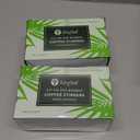 1000 Count | KingSeal Individually Paper Wrapped Bamboo Coffee Stir Sticks, 5.5 inches, Square End, 100% Renewable and Biodegradable - 2 Boxes x 500